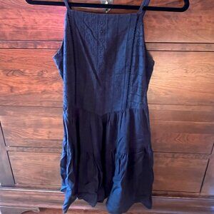 Wild Fable High neck Short Dress | Black